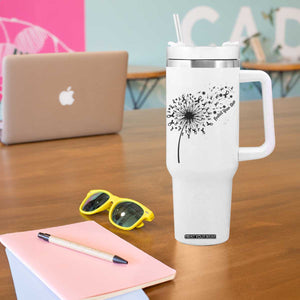 Protect Your Skin Tumbler With Handle Melanoma Awareness Dandelion Gift TS12 Print Your Wear