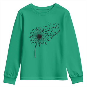 Protect Your Skin Youth Sweatshirt Melanoma Awareness Dandelion Gift TS12 Irish Green Print Your Wear