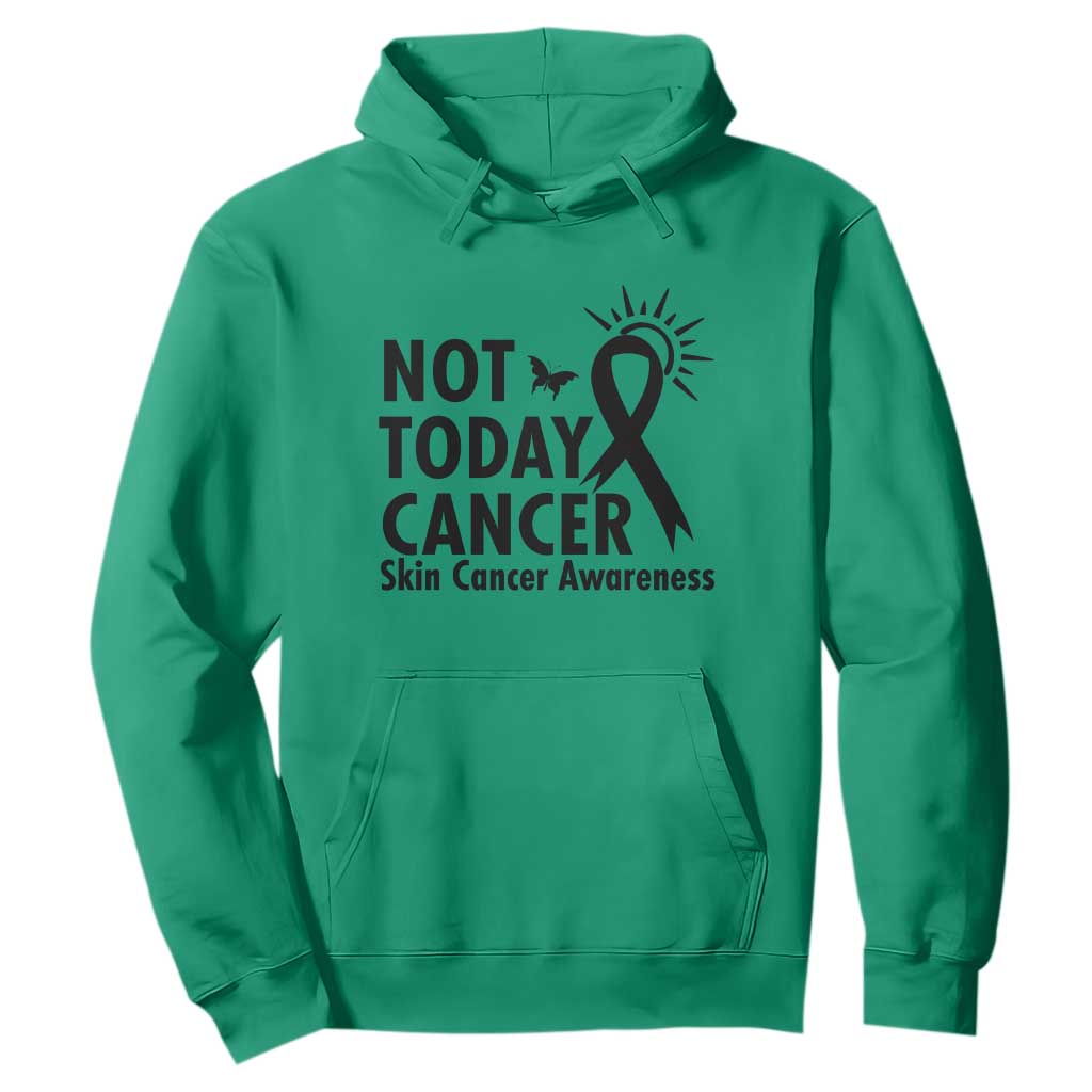 Melanoma Awareness Skin Cancer Warrior Hoodie Not Today Cancer TS12 Irish Green Print Your Wear