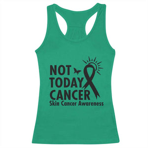 Melanoma Awareness Skin Cancer Warrior Racerback Tank Top Not Today Cancer TS12 Irish Green Print Your Wear