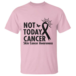 Melanoma Awareness Skin Cancer Warrior T Shirt Not Today Cancer TS12 Light Pink Print Your Wear