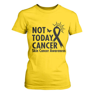 Melanoma Awareness Skin Cancer Warrior T Shirt For Women Not Today Cancer TS12 Daisy Print Your Wear