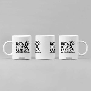 Melanoma Awareness Skin Cancer Warrior Coffee Mug Not Today Cancer TS12 Print Your Wear