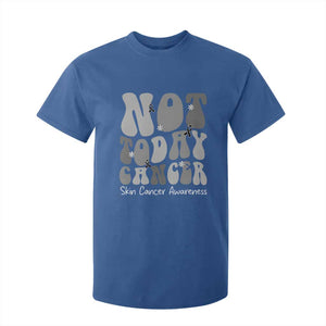 Not Today Melanoma Warrior Skeleton Cancer Fighter T Shirt For Kid TS12 Royal Blue Print Your Wear