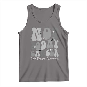Not Today Melanoma Warrior Skeleton Cancer Fighter Tank Top TS12 Deep Heather Print Your Wear