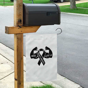 Melanoma Awareness Warrior Garden Flag Never Give Up TS12 Print Your Wear