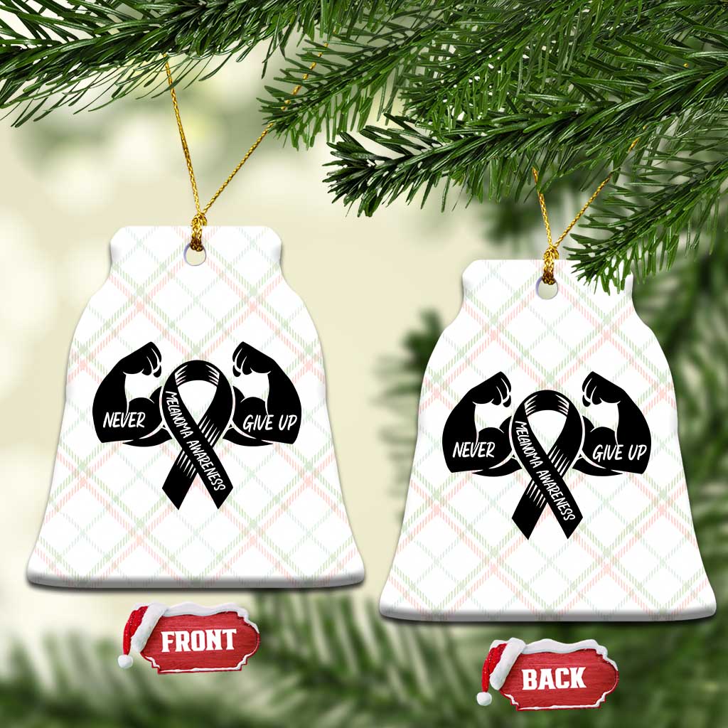 Melanoma Awareness Warrior Ceramic Ornament Never Give Up TS12 Print Your Wear