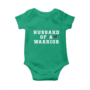 Husband Of A Warrior Baby Onesie Melanoma Awareness Wife Support TS12 Irish Green Print Your Wear
