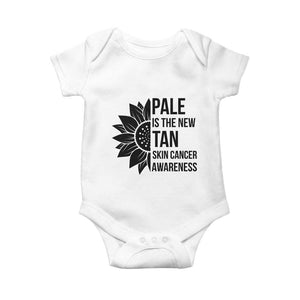 Skin Cancer Survivor Warrior Baby Onesie Pale Is The New Tan TS12 White Print Your Wear