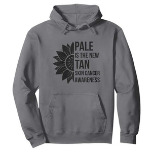 Skin Cancer Survivor Warrior Hoodie Pale Is The New Tan TS12 Charcoal Print Your Wear
