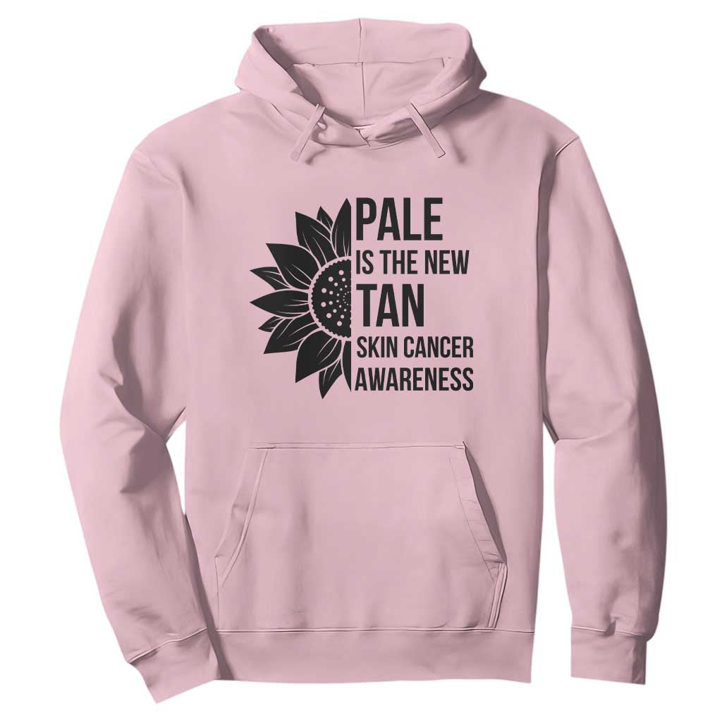 Skin Cancer Survivor Warrior Hoodie Pale Is The New Tan TS12 Light Pink Print Your Wear
