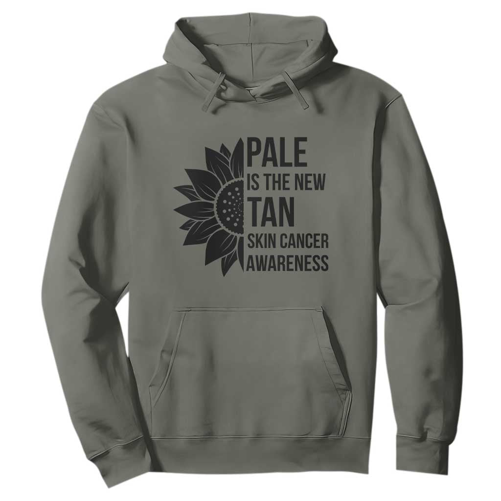 Skin Cancer Survivor Warrior Hoodie Pale Is The New Tan TS12 Military Green Print Your Wear