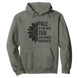 Skin Cancer Survivor Warrior Hoodie Pale Is The New Tan TS12 Military Green Print Your Wear