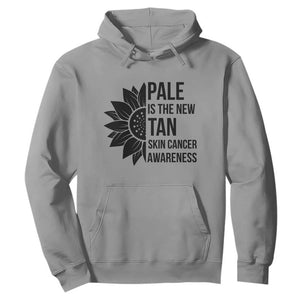 Skin Cancer Survivor Warrior Hoodie Pale Is The New Tan TS12 Sport Gray Print Your Wear