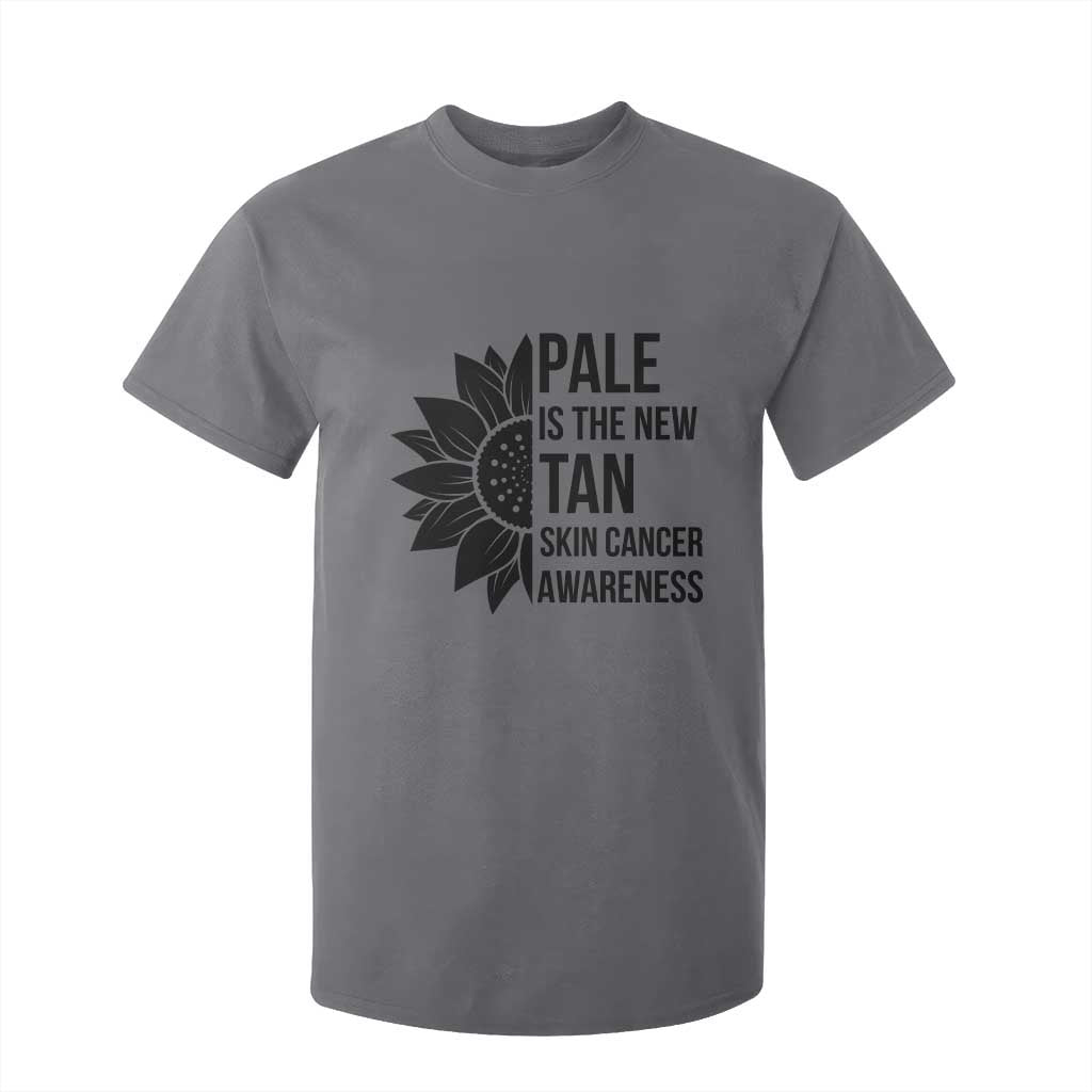 Skin Cancer Survivor Warrior T Shirt For Kid Pale Is The New Tan TS12 Charcoal Print Your Wear