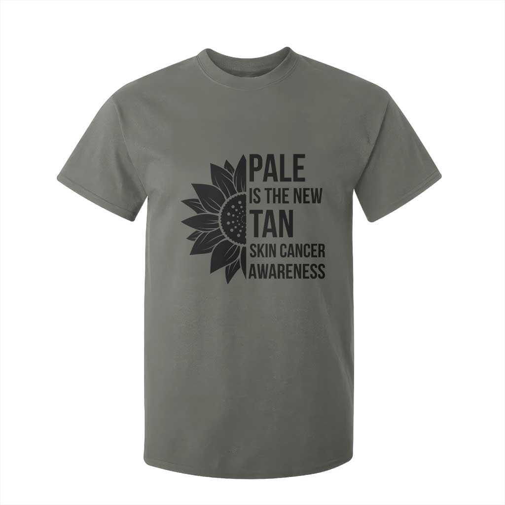 Skin Cancer Survivor Warrior T Shirt For Kid Pale Is The New Tan TS12 Military Green Print Your Wear