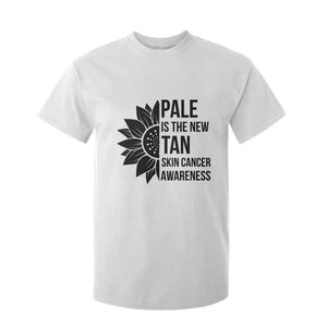 Skin Cancer Survivor Warrior T Shirt For Kid Pale Is The New Tan TS12 White Print Your Wear