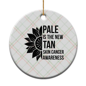Skin Cancer Survivor Warrior Ceramic Ornament Pale Is The New Tan TS12 1pc Christmas Plaid Print Your Wear