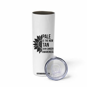 Skin Cancer Survivor Warrior Skinny Tumbler Pale Is The New Tan TS12 Print Your Wear