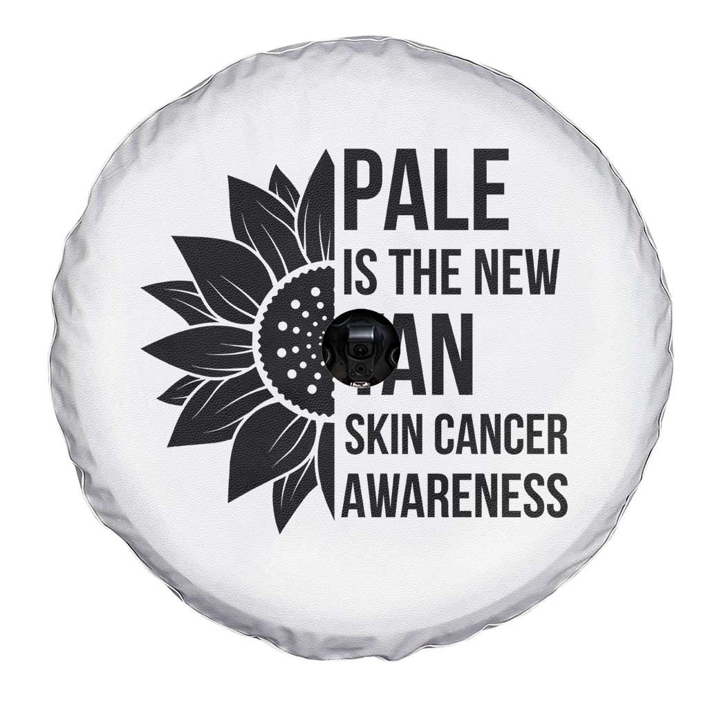 Skin Cancer Survivor Warrior Spare Tire Cover Pale Is The New Tan TS12 Print Your Wear