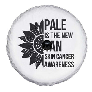 Skin Cancer Survivor Warrior Spare Tire Cover Pale Is The New Tan TS12 Print Your Wear