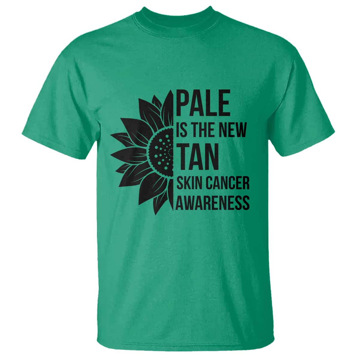 Skin Cancer Survivor Warrior T Shirt Pale Is The New Tan TS12 Irish Green Print Your Wear