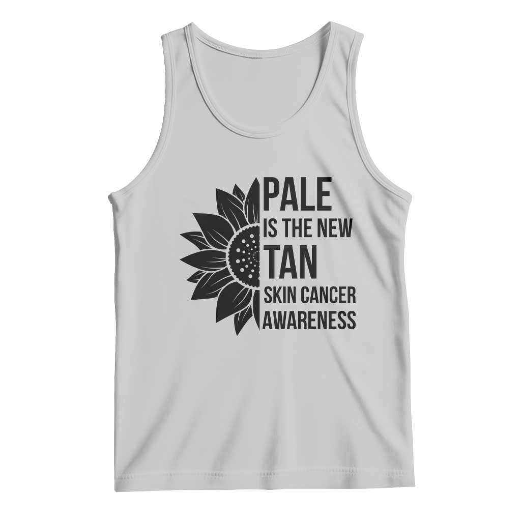 Skin Cancer Survivor Warrior Tank Top Pale Is The New Tan TS12 Ash Print Your Wear
