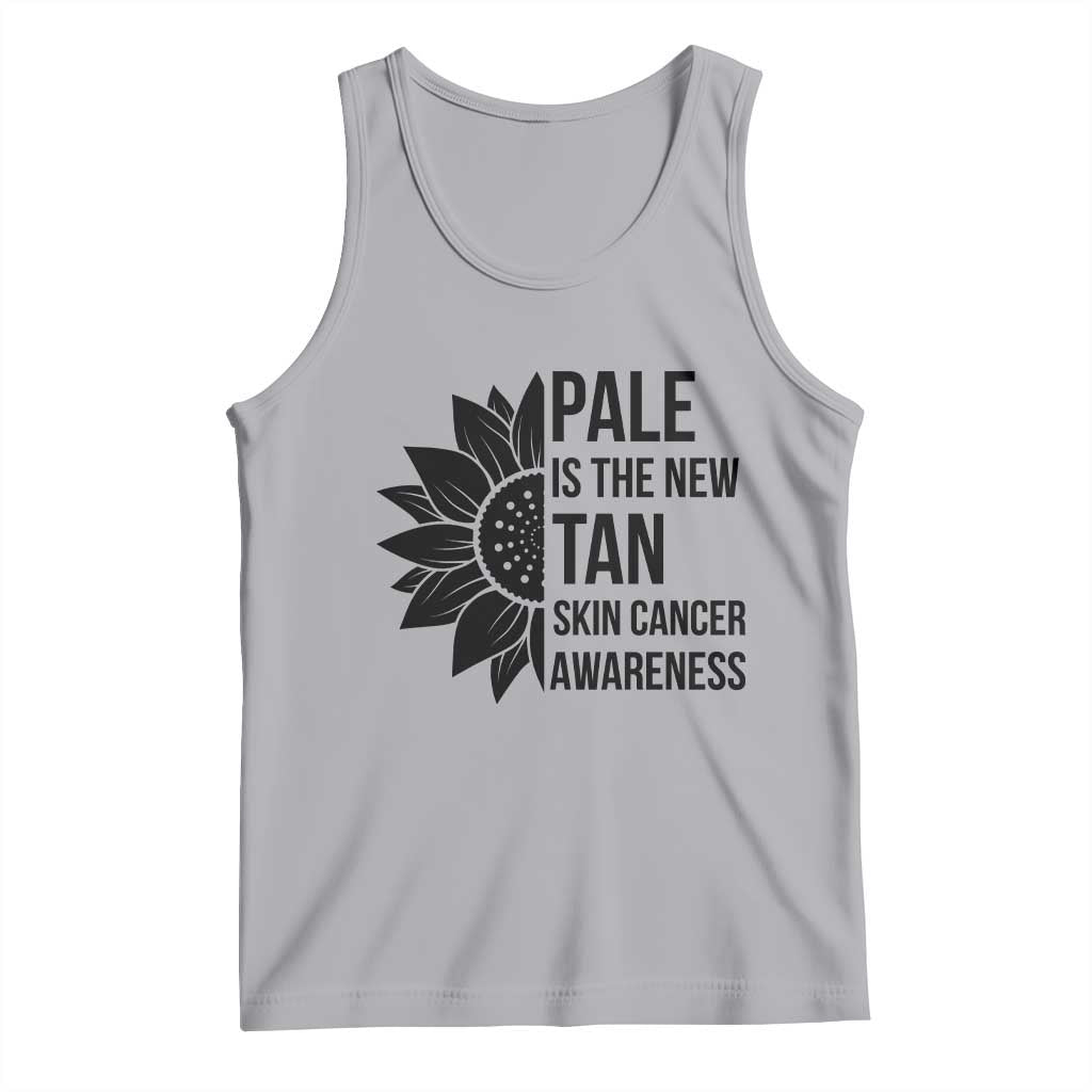 Skin Cancer Survivor Warrior Tank Top Pale Is The New Tan TS12 Athletic Heather Print Your Wear