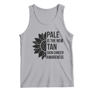 Skin Cancer Survivor Warrior Tank Top Pale Is The New Tan TS12 Athletic Heather Print Your Wear