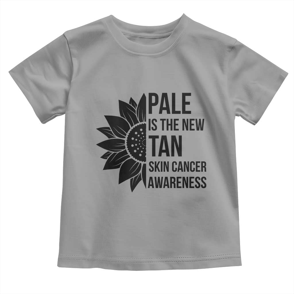 Skin Cancer Survivor Warrior Toddler T Shirt Pale Is The New Tan TS12 Sport Gray Print Your Wear