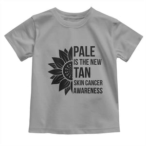 Skin Cancer Survivor Warrior Toddler T Shirt Pale Is The New Tan TS12 Sport Gray Print Your Wear