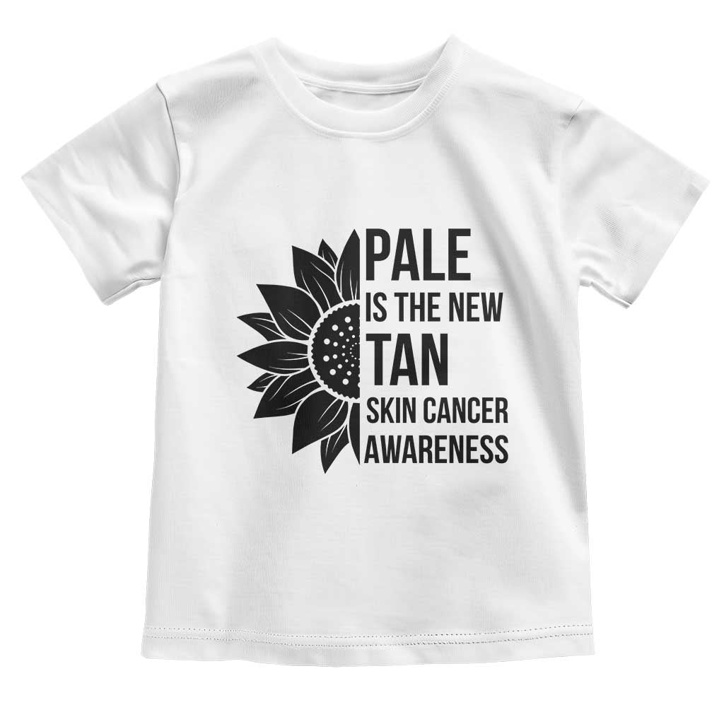 Skin Cancer Survivor Warrior Toddler T Shirt Pale Is The New Tan TS12 White Print Your Wear