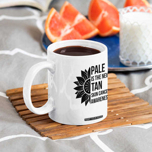 Skin Cancer Survivor Warrior Coffee Mug Pale Is The New Tan TS12 Print Your Wear