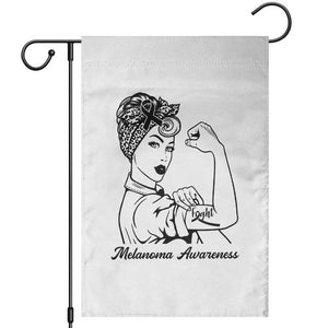 Melanoma Awareness Strong Woman Garden Flag Feminist Warrior TS12 White Print Your Wear