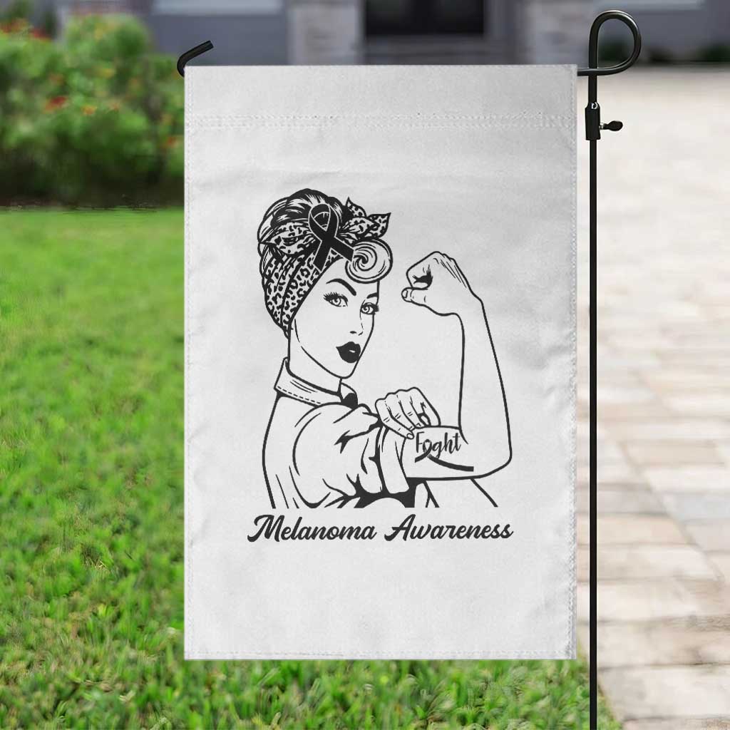 Melanoma Awareness Strong Woman Garden Flag Feminist Warrior TS12 Print Your Wear