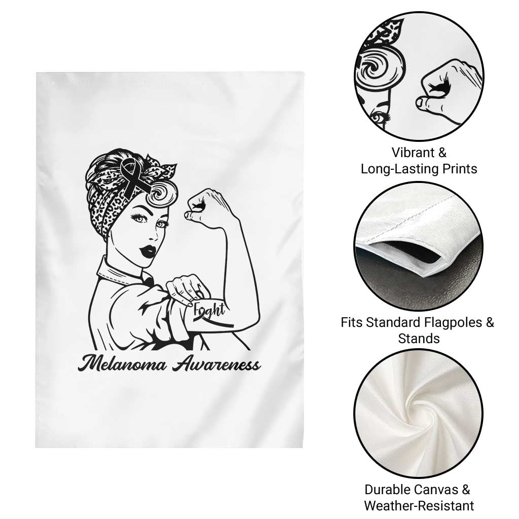 Melanoma Awareness Strong Woman Garden Flag Feminist Warrior TS12 Print Your Wear
