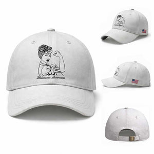 Melanoma Awareness Strong Woman Baseball Cap Feminist Warrior TS12 Baseball Cap Universal Fit White Print Your Wear