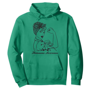Melanoma Awareness Strong Woman Hoodie Feminist Warrior TS12 Irish Green Print Your Wear