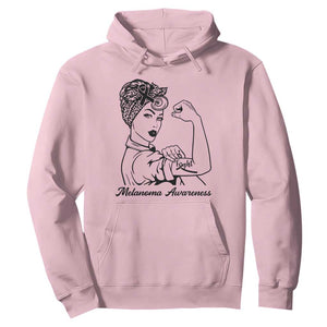 Melanoma Awareness Strong Woman Hoodie Feminist Warrior TS12 Light Pink Print Your Wear