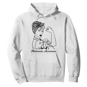 Melanoma Awareness Strong Woman Hoodie Feminist Warrior TS12 White Print Your Wear