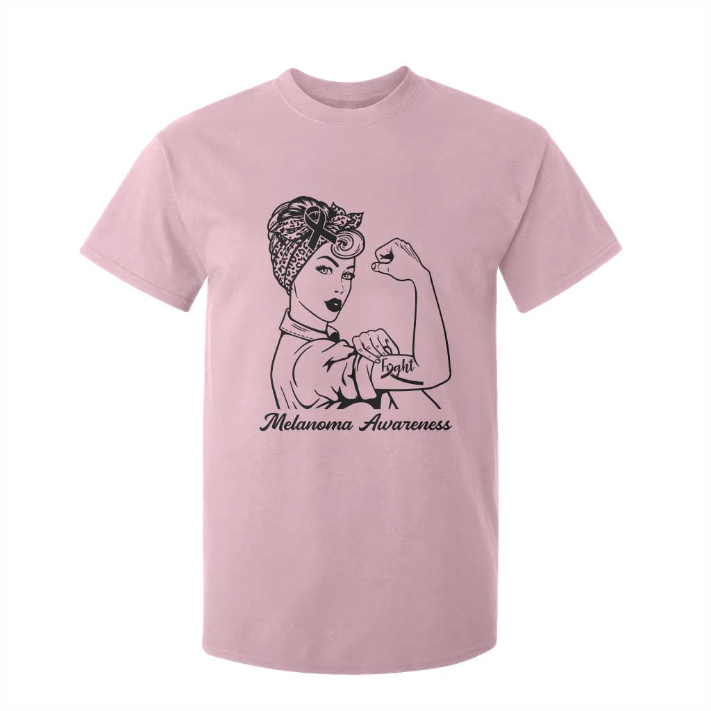 Melanoma Awareness Strong Woman T Shirt For Kid Feminist Warrior TS12 Light Pink Print Your Wear