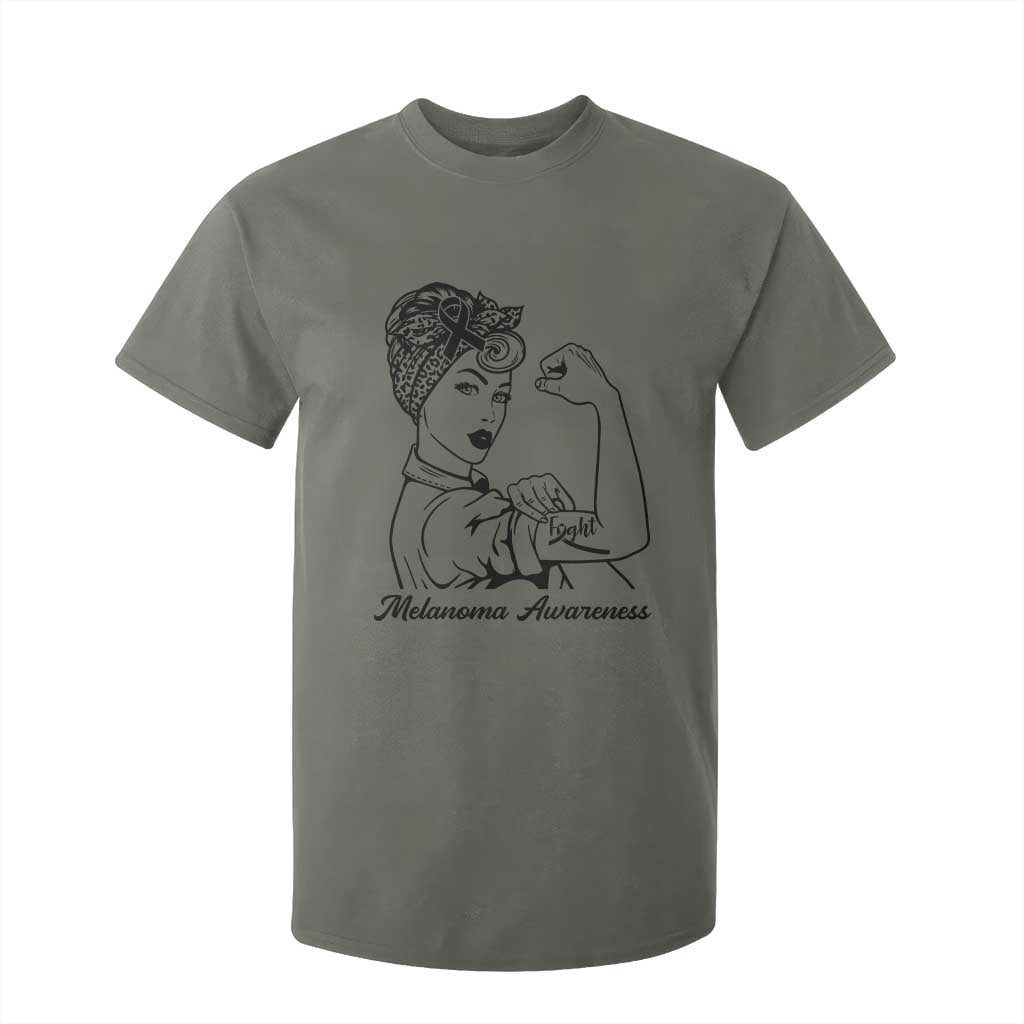 Melanoma Awareness Strong Woman T Shirt For Kid Feminist Warrior TS12 Military Green Print Your Wear