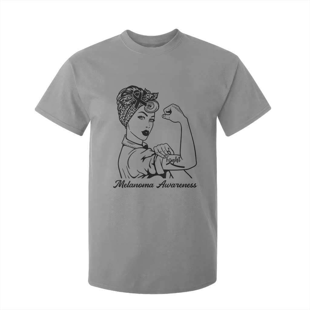 Melanoma Awareness Strong Woman T Shirt For Kid Feminist Warrior TS12 Sport Gray Print Your Wear