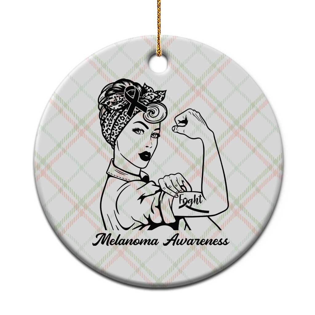 Melanoma Awareness Strong Woman Ceramic Ornament Feminist Warrior TS12 1pc Christmas Plaid Print Your Wear