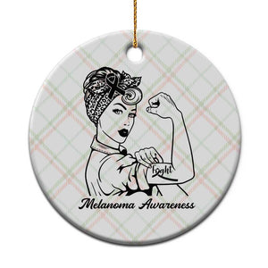 Melanoma Awareness Strong Woman Ceramic Ornament Feminist Warrior TS12 1pc Christmas Plaid Print Your Wear
