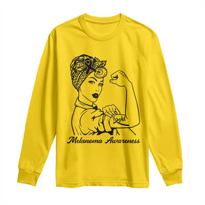 Melanoma Awareness Strong Woman Long Sleeve Shirt Feminist Warrior TS12 Daisy Print Your Wear
