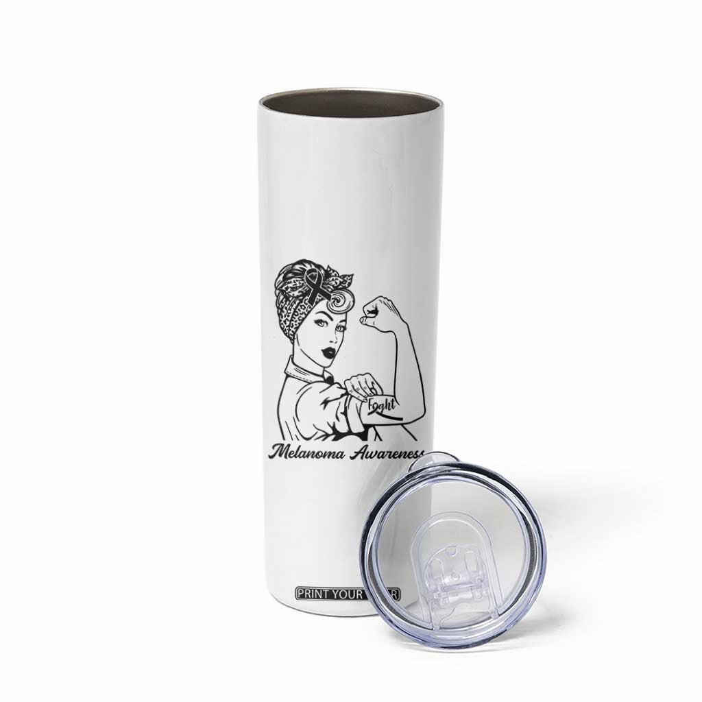 Melanoma Awareness Strong Woman Skinny Tumbler Feminist Warrior TS12 Print Your Wear