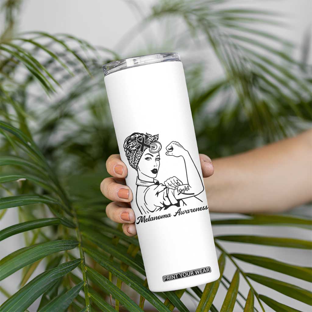Melanoma Awareness Strong Woman Skinny Tumbler Feminist Warrior TS12 Print Your Wear