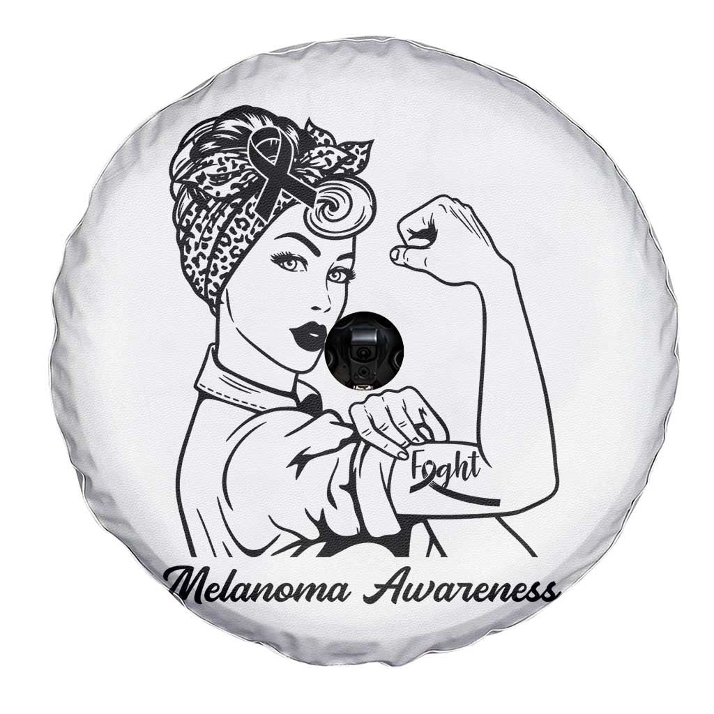 Melanoma Awareness Strong Woman Spare Tire Cover Feminist Warrior TS12 Print Your Wear