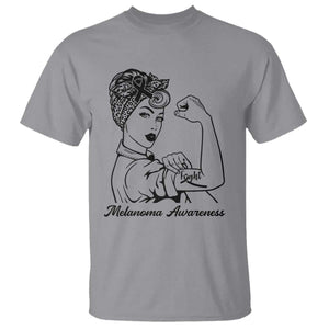 Melanoma Awareness Strong Woman T Shirt Feminist Warrior TS12 Sport Gray Print Your Wear
